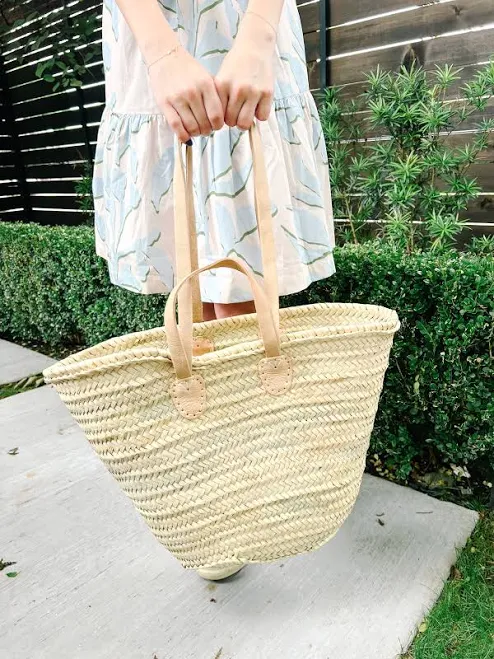 bag Brooke Wright Designs Double Handle Large Straw Tote Brooke Wright Designs $75