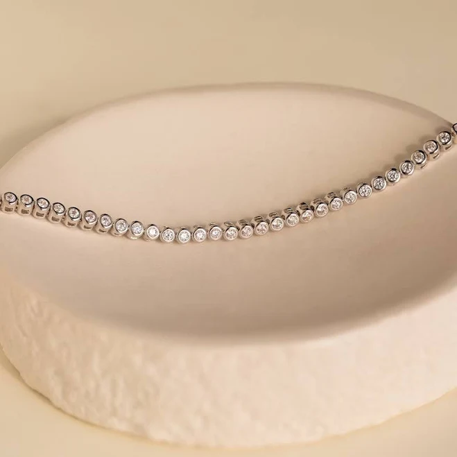 accessory Caitlyn Minimalist Dainty Diamond Bezel Tennis Bracelet Caitlyn Minimalist $45