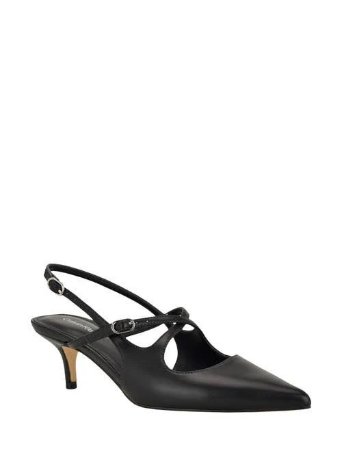 shoes Calvin Klein Women's Vierra Kitten Toe Slingback Pumps Nordstrom $65.4