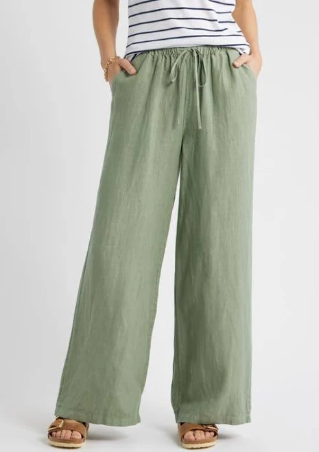 pants Caslon Easy Wide Leg Linen Pants Nordstrom $79.5