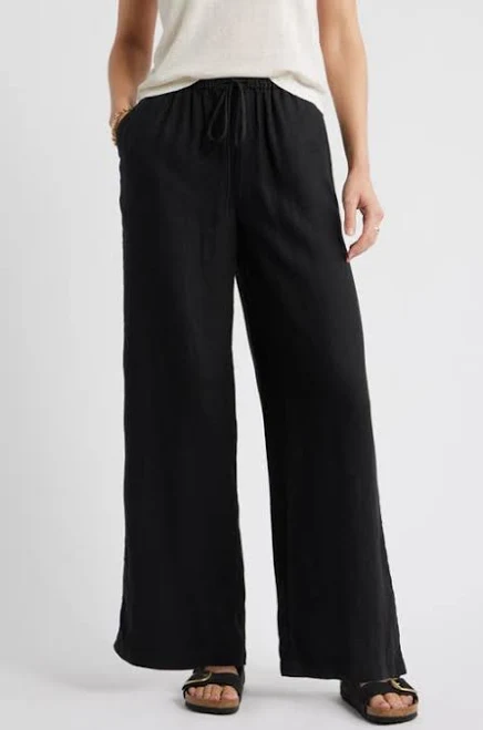 wide leg pants Caslon Easy Wide Leg Linen Pants Nordstrom $79.5