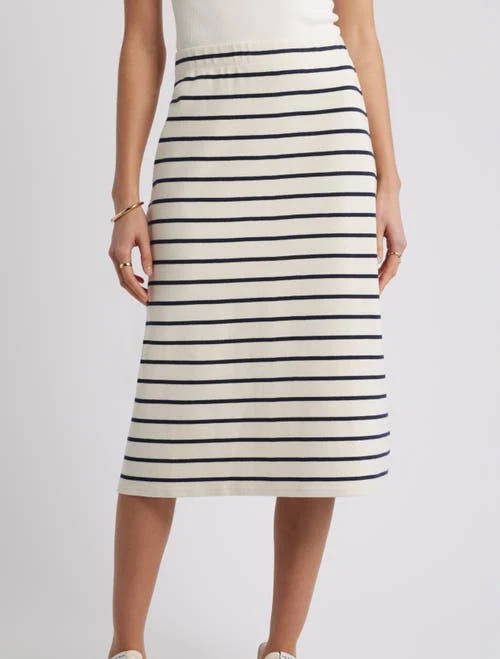two piece set Caslon Stripe Knit Midi Skirt Nordstrom $49.99