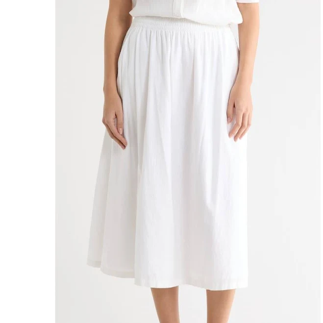 skirt Caslon Yarn Dye Linen Blend Midi Skirt Nordstrom Rack $34.97