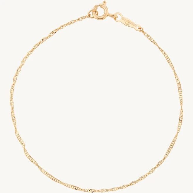 accessory Catbird 14K Yellow Gold Sweet Nothing Chain Bracelet Catbird $158