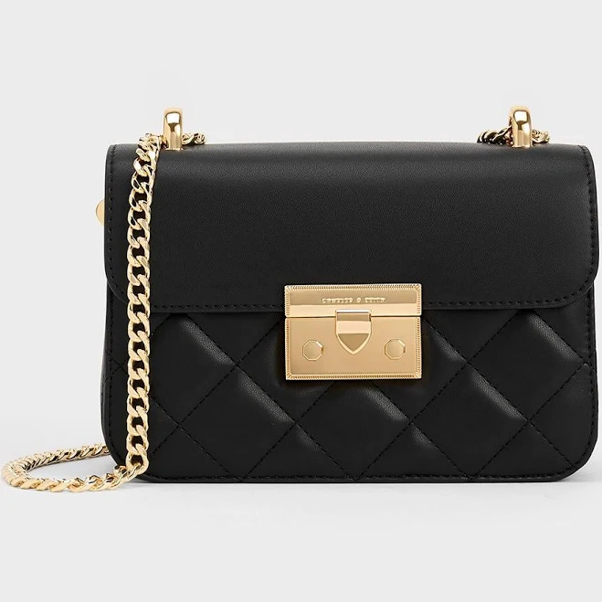 bag Charles & Keith Alva Quilted Chain-Handle Bag charleskeith.com $103