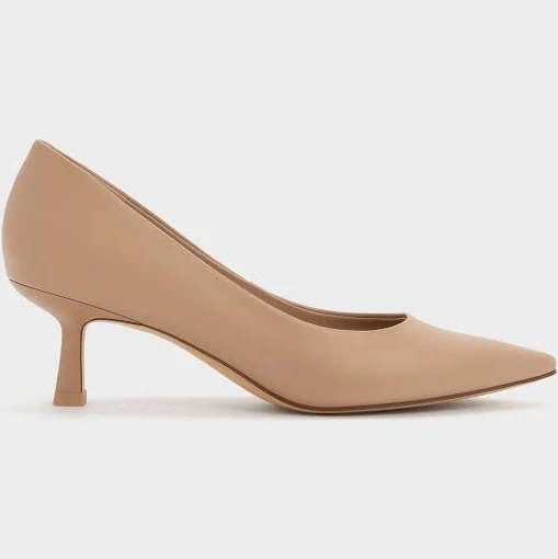 heels Charles & Keith Emmy Pointed Kitten Heel Pumps charleskeith.com $79