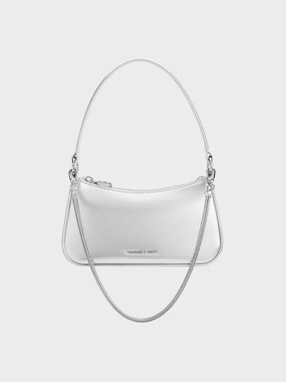 bag Charles & Keith Women's Metallic Curved Shoulder Bag Lyst $103