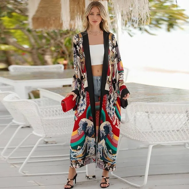 kimono Chic & Bohemian African Inspiration Kimono La Parisienne $49