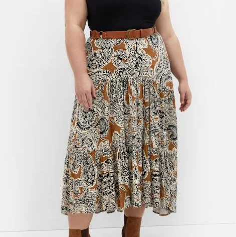 maxi skirt City Chic Women's Plus Size Misha Print Skirt City Chic $25