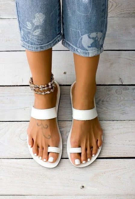 shoes Clio Minimalist Leather Sandals Etsy - GreekLeatherLab $52.29