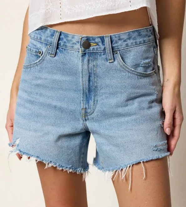 shorts Cotton Denim Shorts Natural Life $55