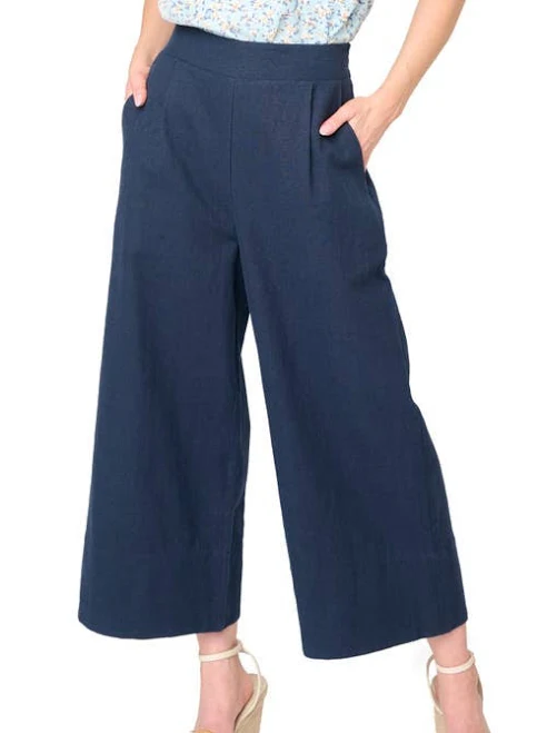 culottes Crop Wide Leg Linen Blend Pants Nordstrom $99