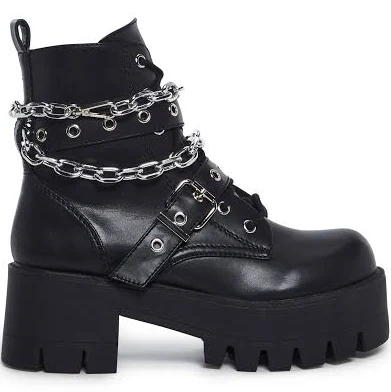 shoes Current Mood Bad Girl Blues Platform Boots - BLACK / US 8 Dolls Kill $79