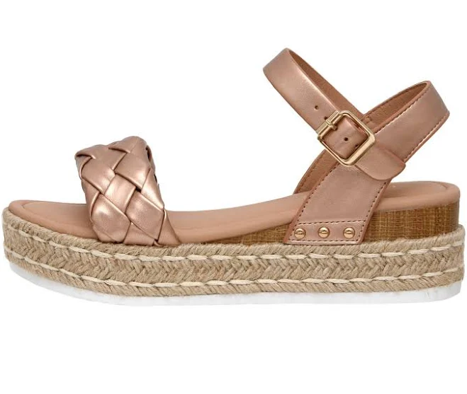 shoes Cushionaire Women's Mae Woven Espadrille Wedge Sandal Cushionaire $39.99