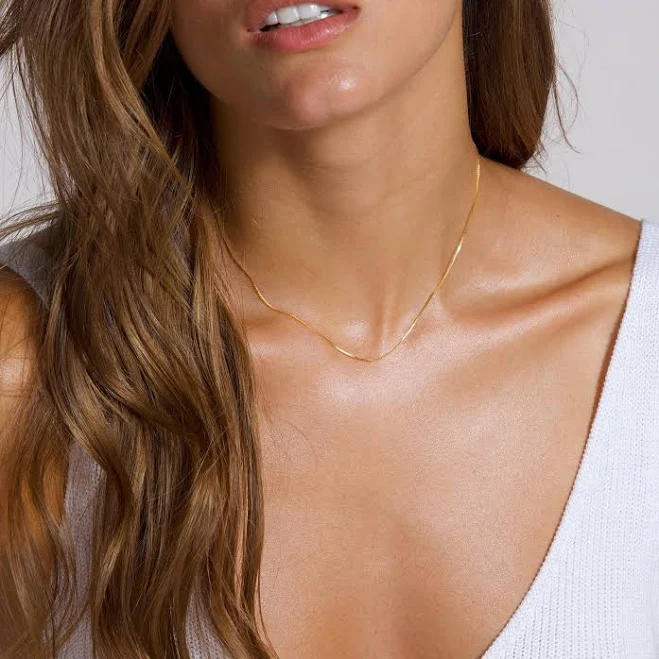 accessory Dainty Gold Layering Chain Necklace Etsy - DarlingJewelryStudio $28.12