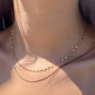 accessory Dainty Layered Waterproof Gold Necklace Etsy - Seller $42