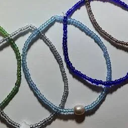 accessory Dainty Simple Everyday Pearl Crystal Seed Bead Bracelet Etsy - Seller $1.99