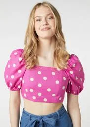 top Dangerfield Lucy Polka Dot Crop Top Dangerfield $16