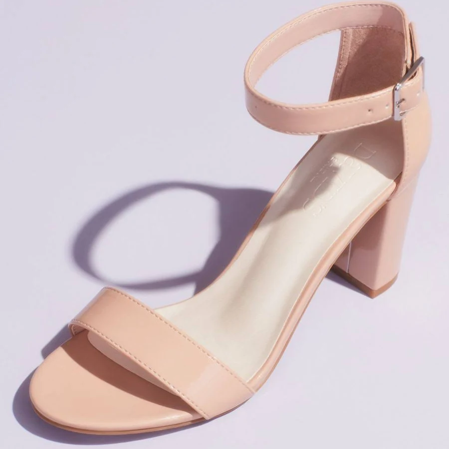 shoes David's Bridal Block Heel Ankle Strap Sandal David's Bridal $29.99