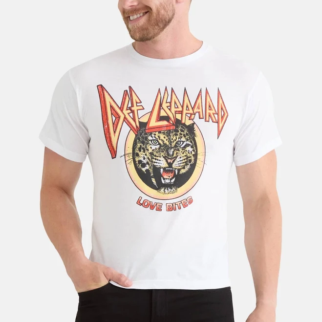 top Def Leppard Men's Graphic Band Tee Walmart $14.98