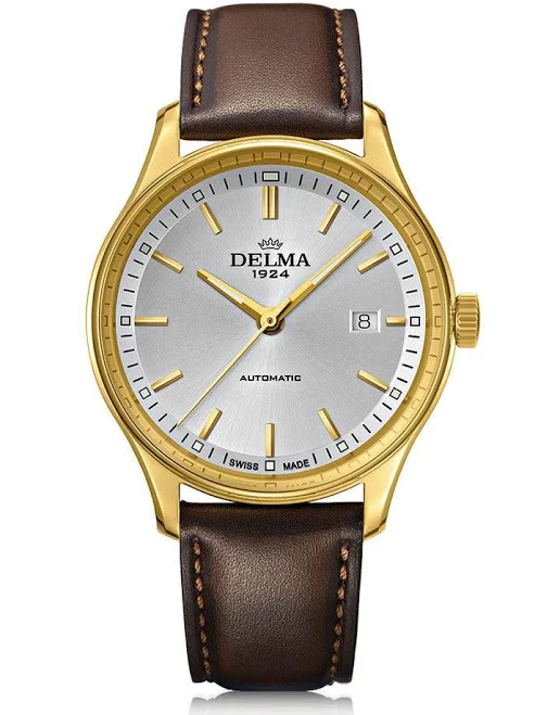accessory Delma Classic Gold Leather Strap Delma Watches $1100