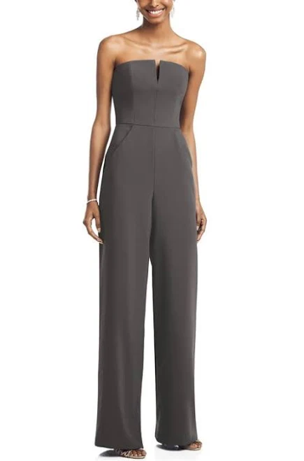 jumpsuit Dessy Collection Women's Strapless Crepe Jumpsuit with Pockets Nordstrom $252