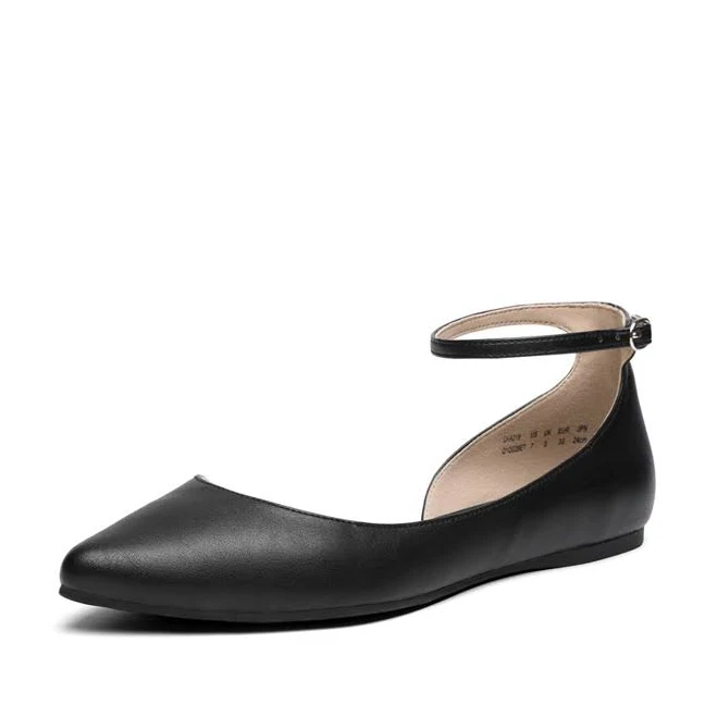 shoes Dream Pairs Pointed Toe Ankle Strap Ballet Flats Dream Pairs $43.99