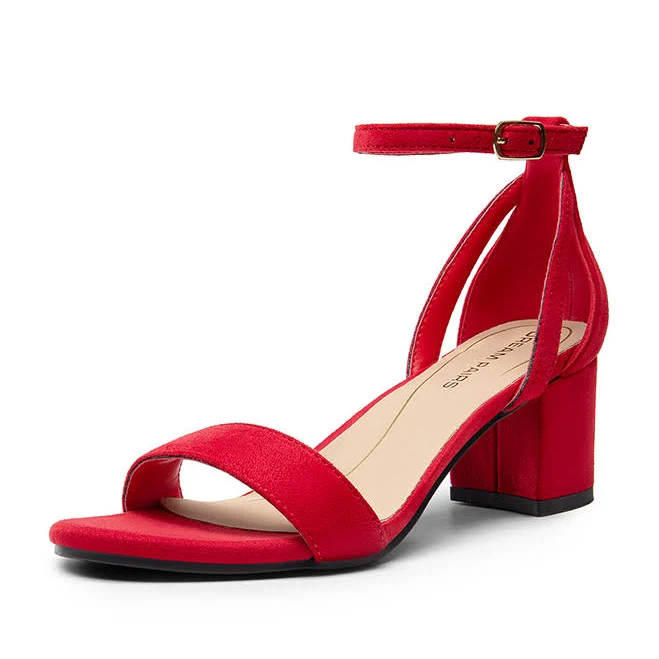 shoes Dream Pairs Women's Classic One Strap Heeled Sandals Dream Pairs $43.99