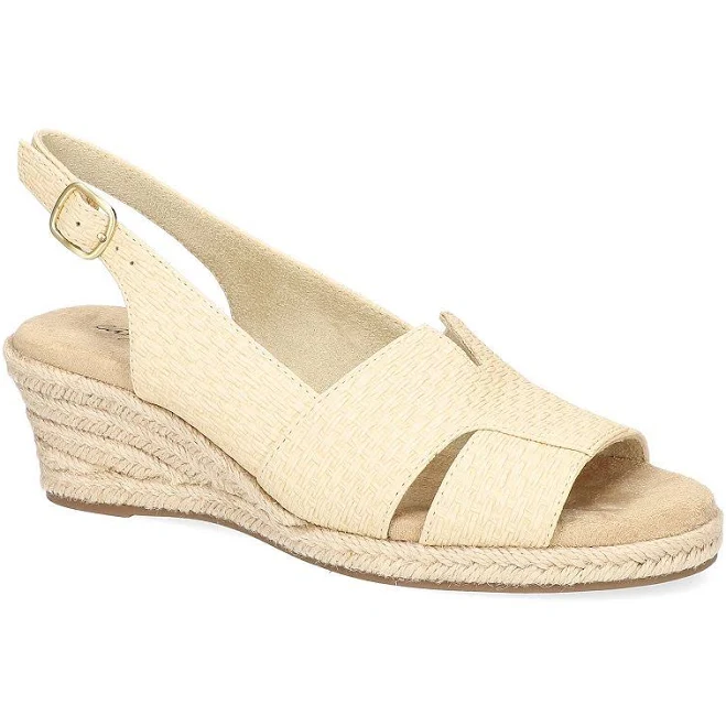 shoes Easy Street Women's Resort Espadrille Wedge Sandals Kohl's $55.99