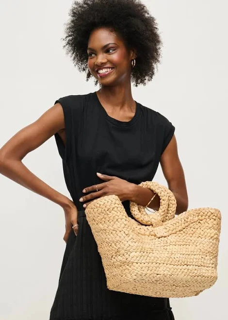 bag Edith Straw Tote Madison Boutique $79