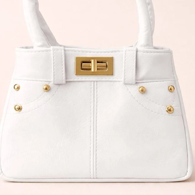 bag Elegant Women's Mini Top Handle Bag with Gold Details Etsy - Seller $26.88