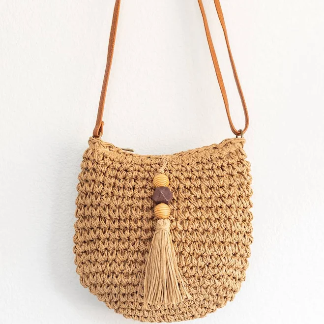 bag Elena Straw Woven Crossbody Bag Elena Handbags $38