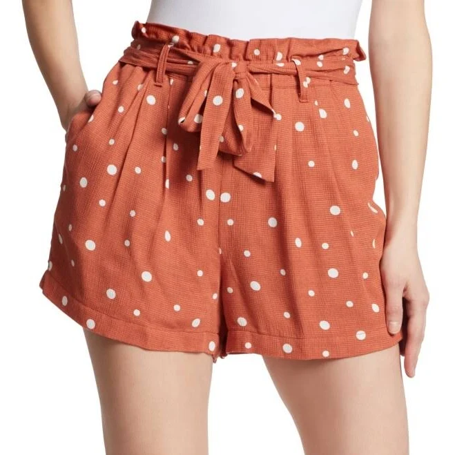 shorts Ella Moss Women's Polka Dot Paper Bag Belted Shorts eBay - empireclearance $4.84