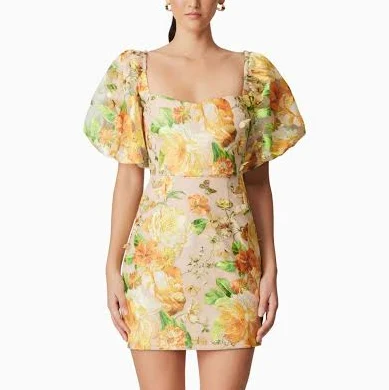 dress Elliatt Aella Puff Sleeve Butterfly Mini Dress elliatt.com $169