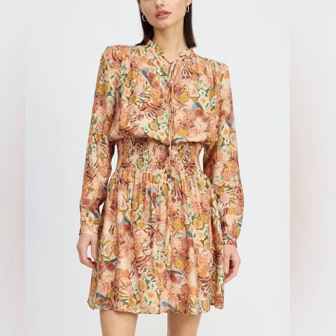 dress En Saison Women's Candela Smocked-Waist Mini Dress Poshmark $27