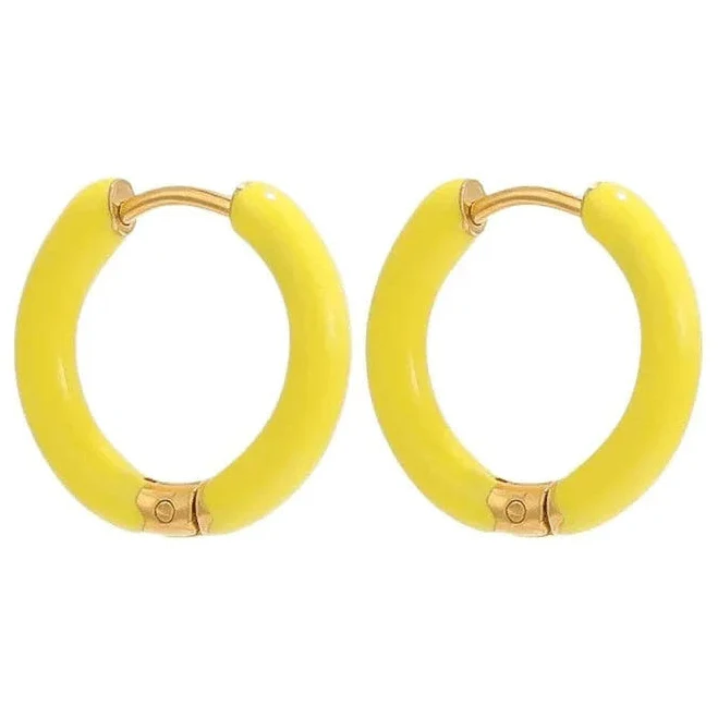 accessory Enamel Hoops Cords Club $24
