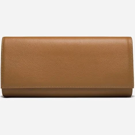 bag Evening Clutch in Leather with Gold Hardware Lovard $295
