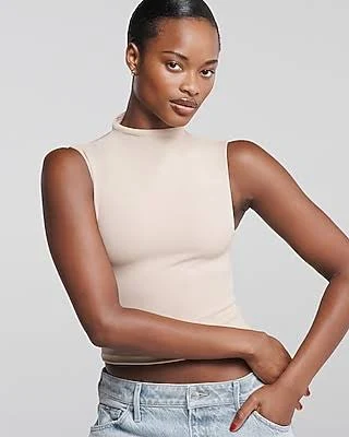 top Express Women's High Compression Mock Neck Tank Top Express $44