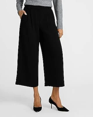 pants Express Women's High Waisted Cropped Crepe Trousers Express $88