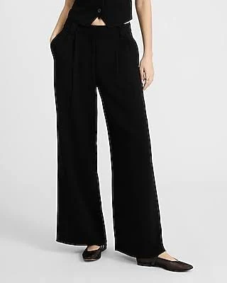 pants Express Women's Signature Crepe High Waisted Relaxed Trouser Express $59