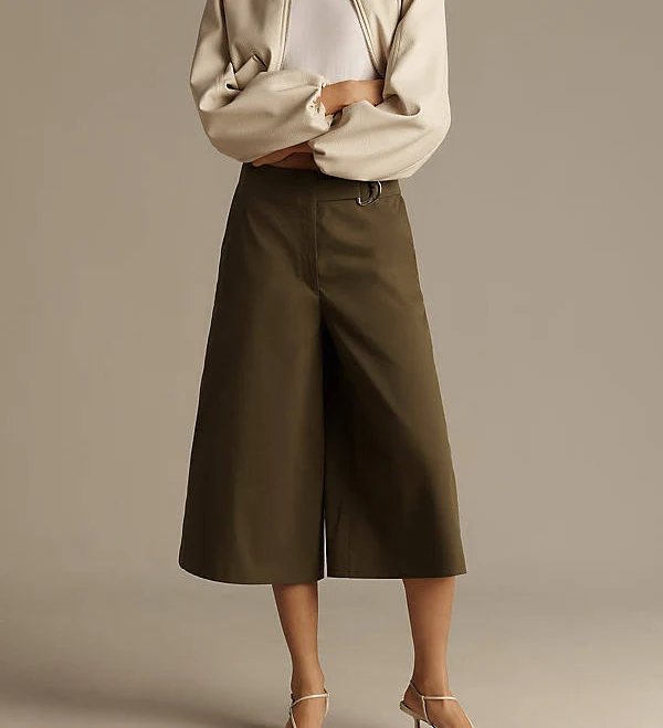 shorts Exquise Belted Culotte Pants Anthropologie $158