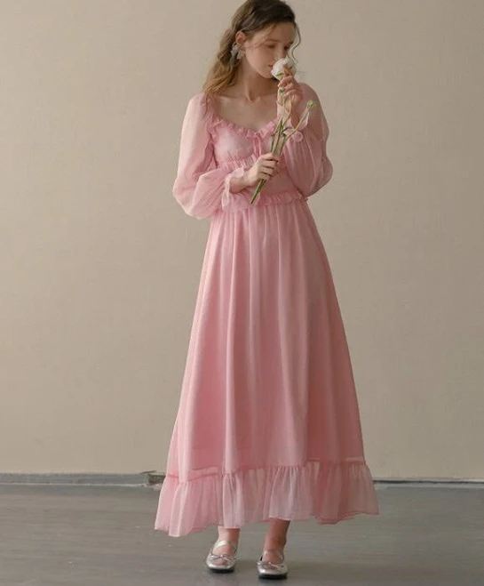 dress Fairytale Princess Chiffon Maxi Dress Romantic Fairytale $119