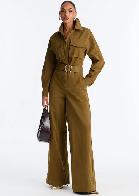 jumpsuit Fashion Nova Antionette Belted Wide Leg Jumpsuit Fashion Nova $23.98