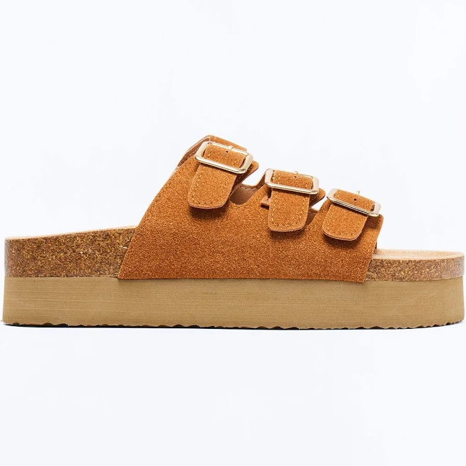 shoes Fashion Nova Kasey Platform Buckle Slides Fashion Nova $14