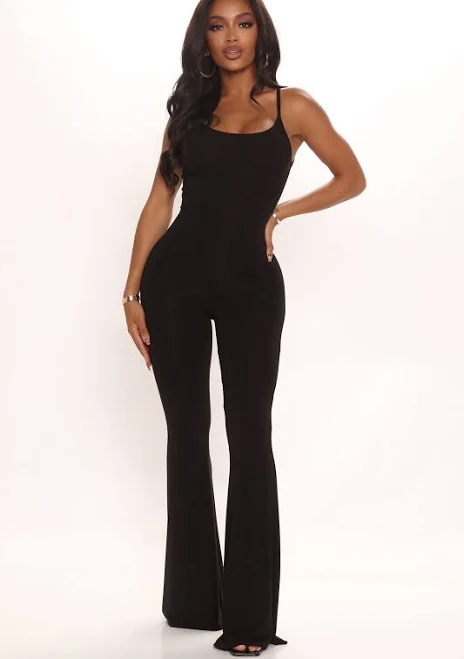 outfits Fashion Nova Women's Nova Season Flare Leg Jumpsuit Fashion Nova $14
