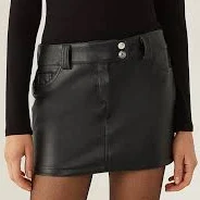 skirt Faux Leather Super Mini Skirt Hiccup $34.9