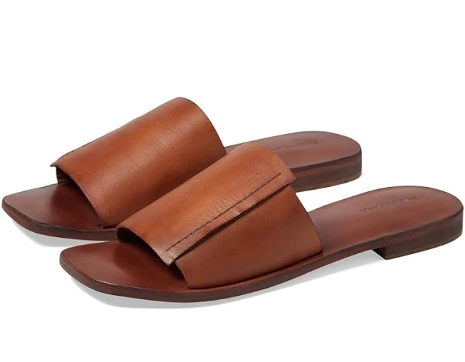 shoes Free People Verona Leather Slide Sandals Zappos.com $88