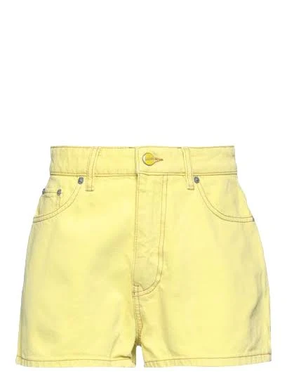 shorts Ganni Overdyed High Waist Denim Shorts Editorialist $52