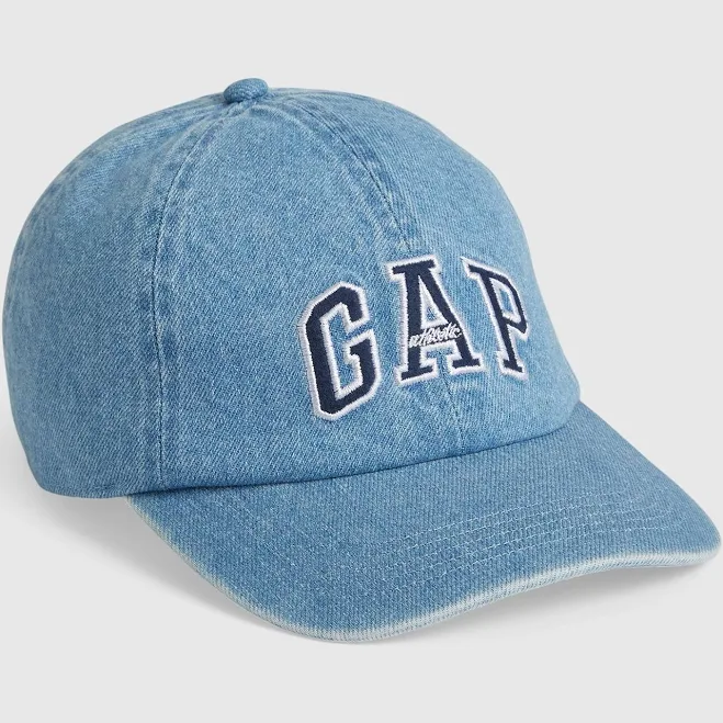 accessory GAP Logo Baseball Hat Washed Denim Blue Gap $11