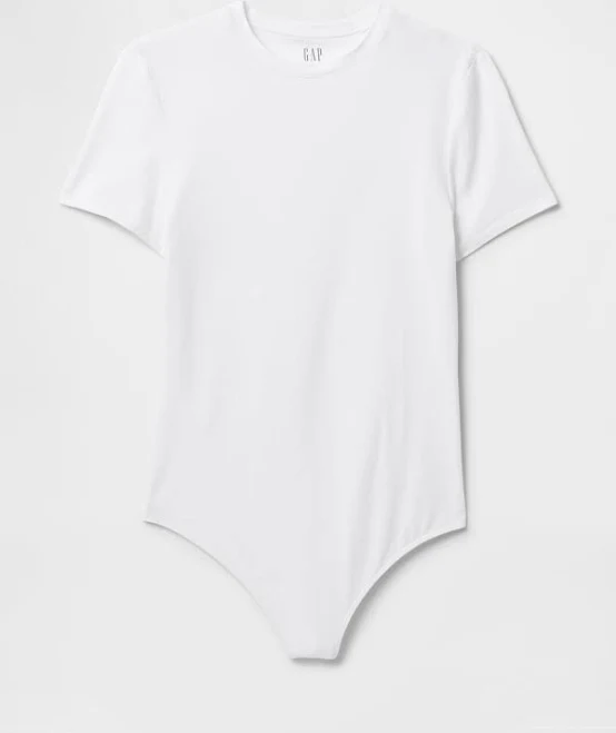 bodysuit Gap Women's Closeknit Jersey T-Shirt Bodysuit Gap $13